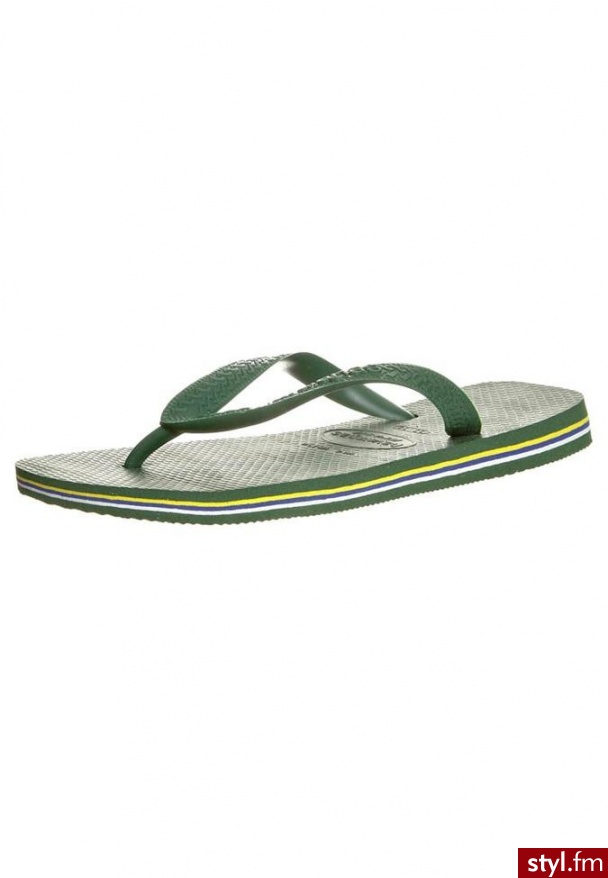 Havaianas BRASIL Japonki zielony - Klapki Buty Moda