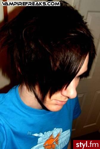 EMO Alternatywne Średnie Fryzury
