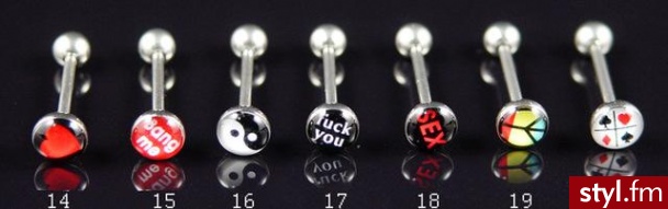 kolczyki do piercingu - Pozostałe Dodatki Moda