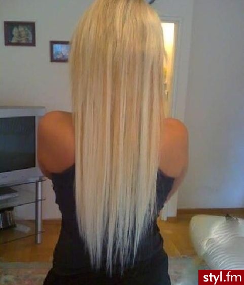 Blond Rozpuszczone Proste Na co dzień Długie Fryzury