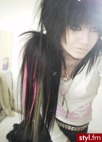 EMO Alternatywne Średnie Fryzury