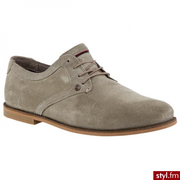 TOMMY HILFIGER Półbuty Adam 3B FM56815173 Tidal Foam 905 Beżowy (Tidal Foam) 905 - Półbuty Buty Moda