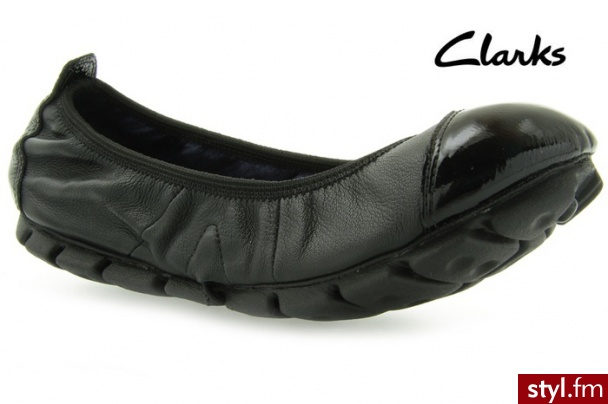 Clarks BALERINKI ILLUSIVE FORM BLACK LEATHER - Balerinki Buty Moda