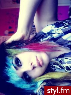 EMO Alternatywne Średnie Fryzury