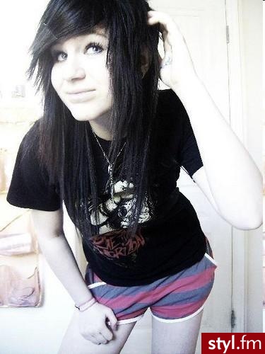 EMO Alternatywne Średnie Fryzury