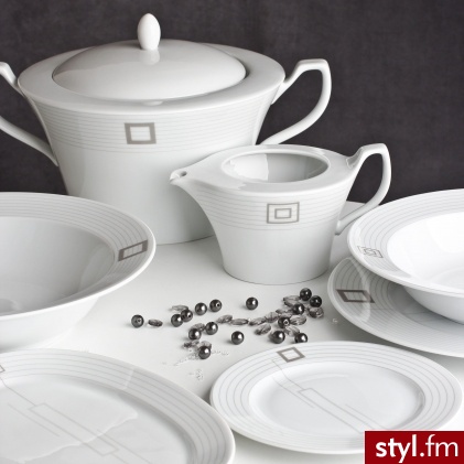 Porcelana chodzież serwis obiadowy venus grey 40769 - Pozostałe Biżuteria Moda