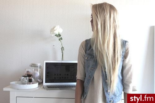 Blond Rozpuszczone Proste Na co dzień Długie Fryzury