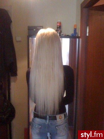 Blond Rozpuszczone Proste Na co dzień Długie Fryzury