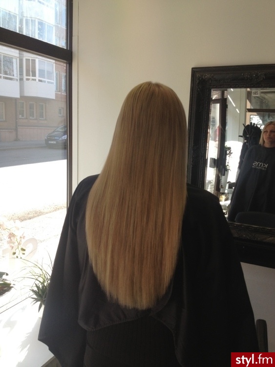 Blond Rozpuszczone Proste Na co dzień Długie Fryzury