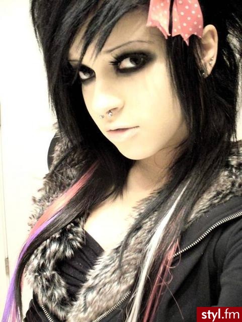 EMO Alternatywne Średnie Fryzury