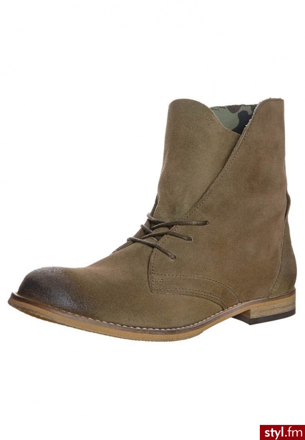 Shoot Botki sznurowane brązowy (SH13608) - Botki Buty Moda
