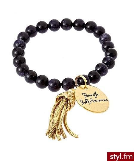 Bee Charming seria bransoletek gdzie każda jest inspiracja do czegoś -  44$.  fioletowa - inteligencja, biała - prawdziwa miłość, czarna - siła i pewność siebie, zielona - szczęście, szara stal - intuicja i uzdrawianie, jasna zieleń - wierność i harmonia - Pozostałe Dodatki Moda