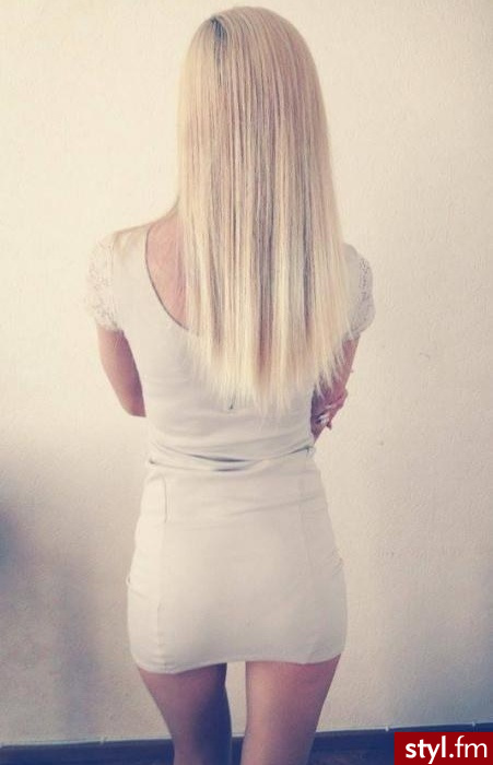 Blond Rozpuszczone Proste Na co dzień Długie Fryzury