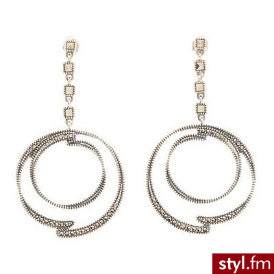 Judith Jack - Silver Swirls Drop Earrings (Sterling Silver/M... - Polyvore. Pobrano ze strony: http://www.polyvore.com/judith_jack_silver_swirls_drop/thing?id=21356443 - Pozostałe Dodatki Moda