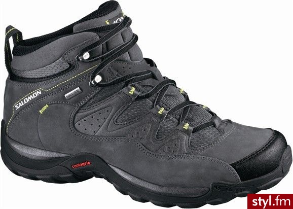 Buty Salomon Elios Mid GTX 3 Trekkingowe Odcienie szarości i srebra - Pozostałe Buty Moda