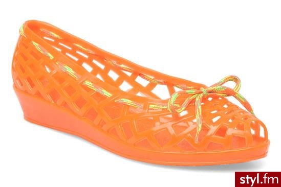 Méduse Balerinki Javanez (Pomarańczowy) - Balerinki Buty Moda