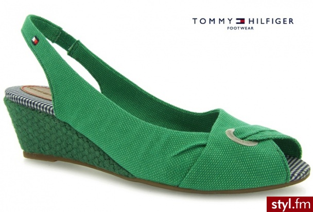 Tommy Hilfiger CASSIE 5B ENGLISH GREEN - Koturny Buty Moda