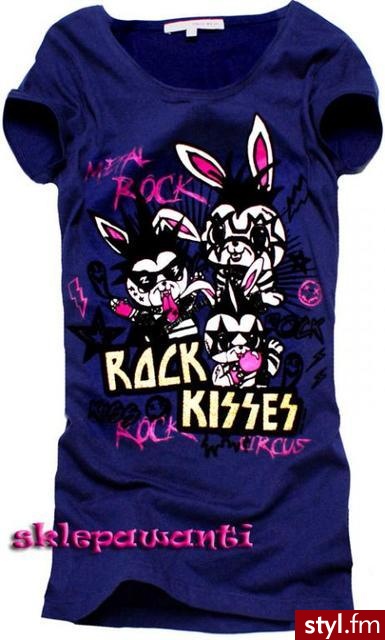 Koszulka z Tally Weijl
dostępna na allegro za 39.90
http://allegro.pl/item612837741_tally_weijl_zabawne_kroliki_wiosna_emo_punk_36_s.html - Pozostałe Ciuchy Moda