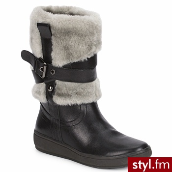 Geox BUTY VANILLE STIV LOW Black - Kozaki Buty Moda