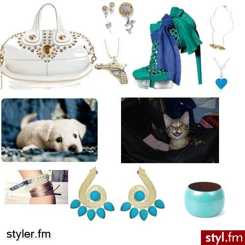 style ;*. Ostatnio w modzie są turkusowe dodadki. Dobrze się składa, ponieważ do tego kloro pasuje dużo kolorów np. BIAŁY. - Styler