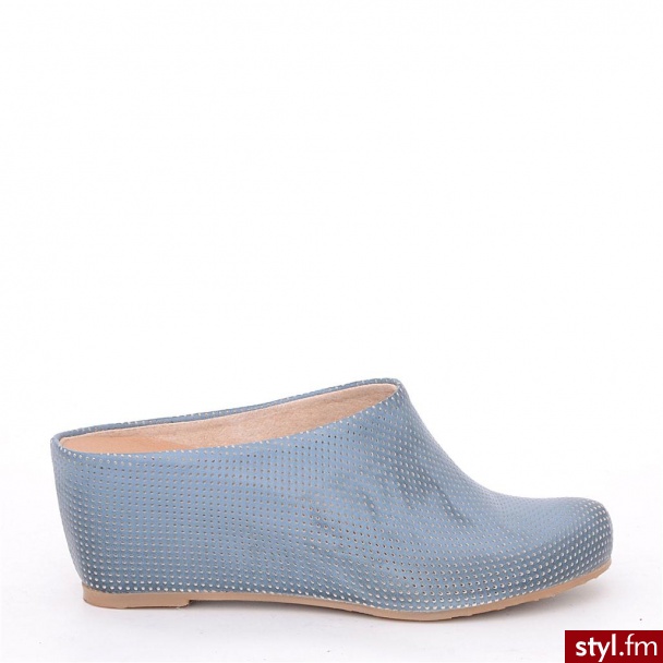 Venezia KLAPKI AŻUROWE 3793 NUV JEAN - Klapki Buty Moda