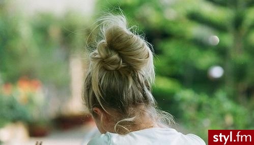 Blond Kok Proste Na co dzień Średnie Fryzury