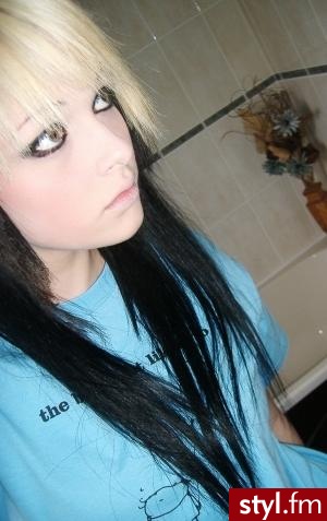 EMO Alternatywne Średnie Fryzury