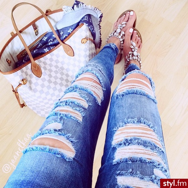 Jeansy Spodnie Moda