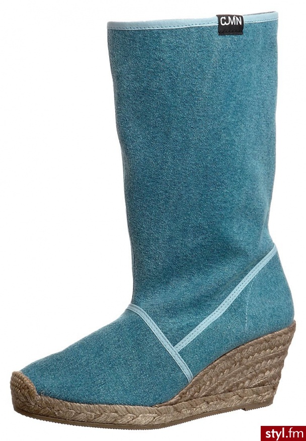 CUMIN WEDGEBOOT Kozaki niebieski - Kozaki Buty Moda