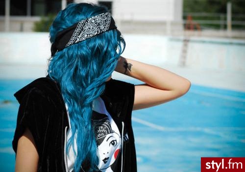 Kolorowe Punk Rock Alternatywne Długie Fryzury