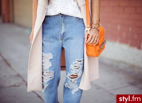 Jeansy Spodnie Moda