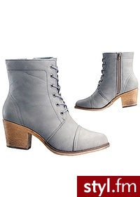 Bonprix Kozaki bordowy - Kozaki Buty Moda