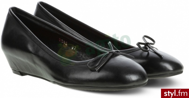 VENEzIA Baleriny na koturnie multi czarne 054632 - Balerinki Buty Moda