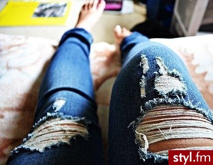 Jeansy Spodnie Moda