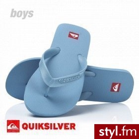 Quiksilver Klapki chłopięce LITTLE MOLOKAI BASIC niebieskie roz.32 - Klapki Buty Moda