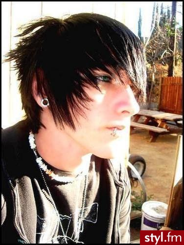 EMO Alternatywne Średnie Fryzury