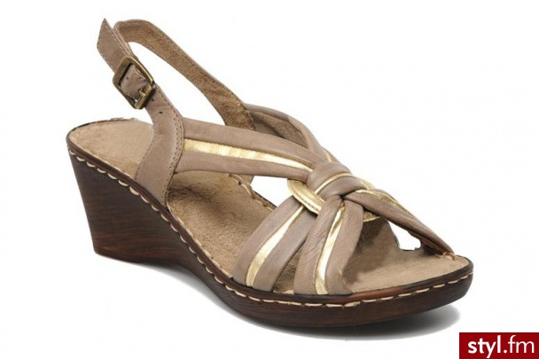 Jana Sandały LOUNAMA by (Szary) - Sandały Buty Moda