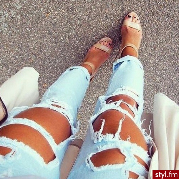 Jeansy Spodnie Moda