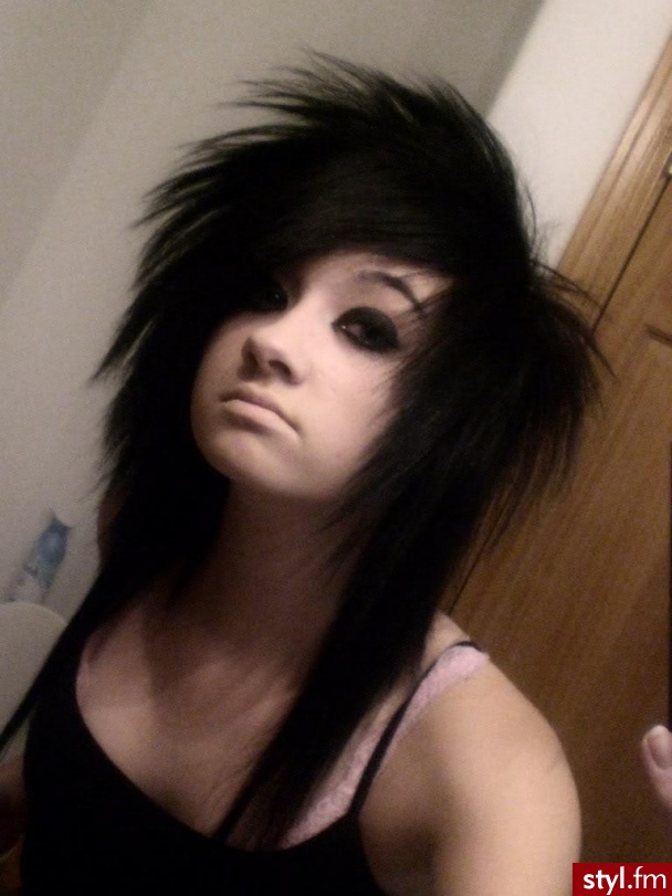 EMO Alternatywne Średnie Fryzury