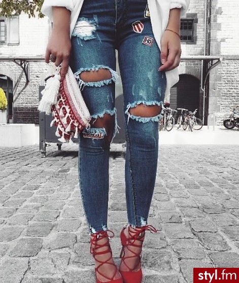 Jeansy Spodnie Moda