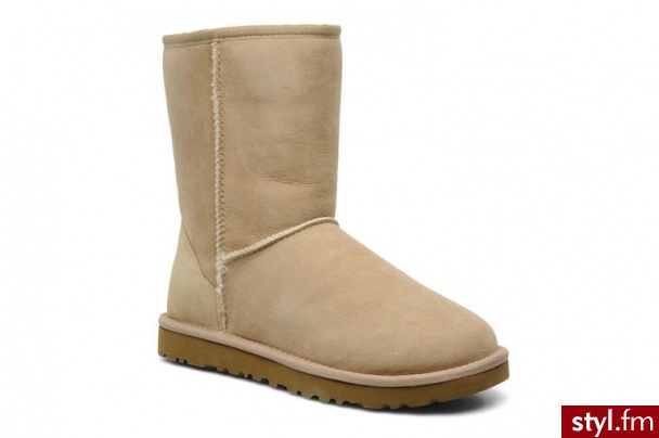 Ugg Australia PÓŁBUTY I BOTKI CLASSIC SHORT BY UGG AUSTRALIA (Beżowy) - Botki Buty Moda