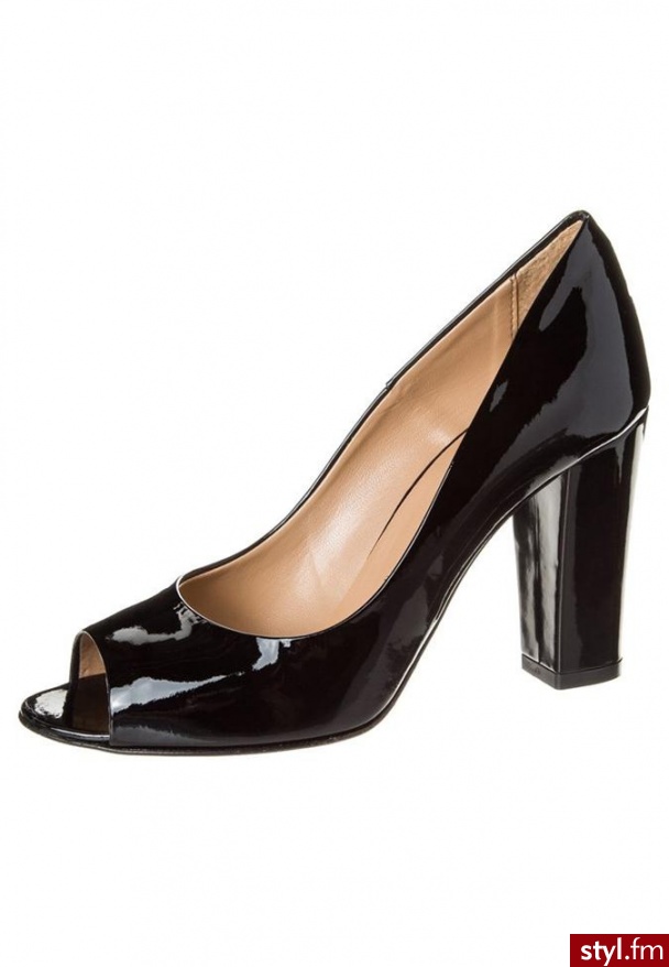 Bagatt Szpilki Peep Toe czarny - Szpilki Buty Moda