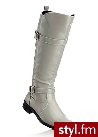 Bonprix Kozaki szary 965733_25173 - Kozaki Buty Moda