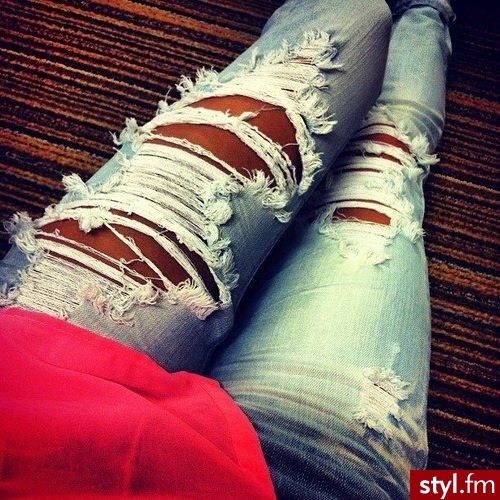 Jeansy Spodnie Moda