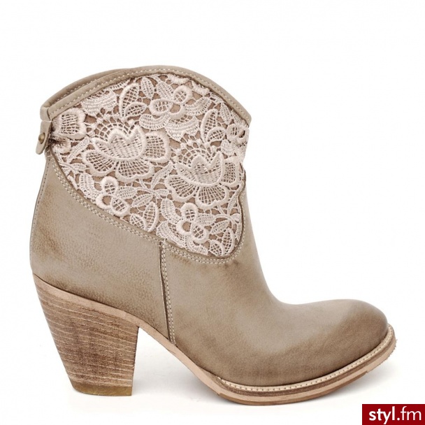 Venezia BOTKI 4150 A+M TAUP - Botki Buty Moda