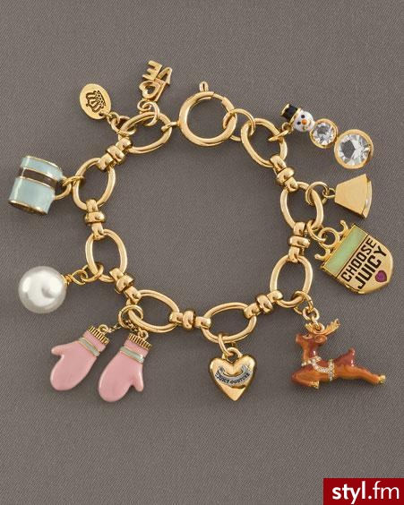 bronsoletka Juicy Couture ze świątecznymi charmsami - 125$ - Pozostałe Dodatki Moda