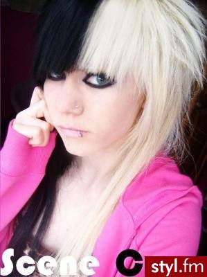 EMO Alternatywne Średnie Fryzury