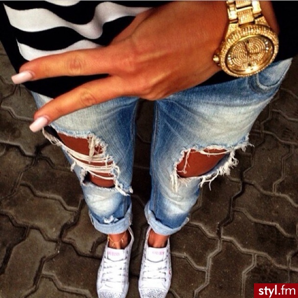 Jeansy Spodnie Moda