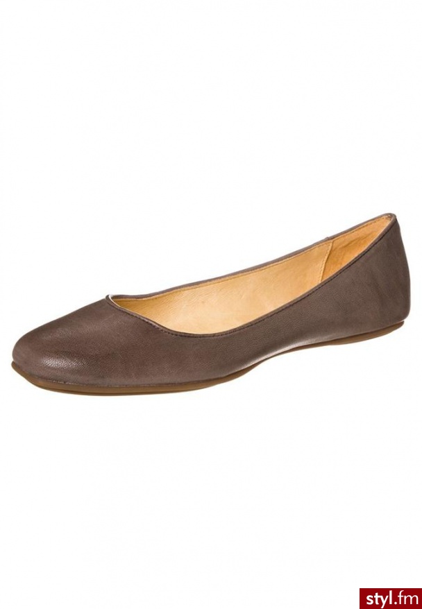 Buffalo Baleriny szary - Balerinki Buty Moda