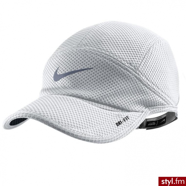 Nike czapka do biegania MESH DAYBREAK CAP (520787-100) - Nakrycia głowy Dodatki Moda
